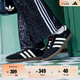 adidas「T頭鞋」STADT經(jīng)典時尚薄底運動板鞋男女阿迪達斯三葉草   黑色/漢玉白/淺猩紅   40