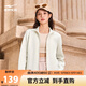 鴻星爾克外套女秋季女士針織開(kāi)衫衛衣立領(lǐng)修身運動(dòng)上衣短款|立型科技