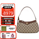 古馳（GUCCI）Ophidia老花滿(mǎn)印雙GLogo 經(jīng)典麻將包手提腋下包送女友節日送禮 棕色735145-KAAAD-8358