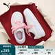 彪馬（PUMA）【面包鞋】多巴胺馬卡龍厚底滑板鞋女休閑鞋SUEDE 387321 白-米白色-玫瑰粉-03 39