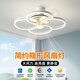 隱形餐廳風(fēng)扇燈2025北歐新款現代簡(jiǎn)約輕奢臥室新型變頻一體吊扇燈 吸頂款-四葉草【六檔變頻+遙控】三色變光