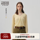 Teenie Weenie小熊女裝2025夏季新款優(yōu)雅法式短款V領(lǐng)針織開衫空調(diào)衫