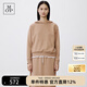 Marc O'Polo/MOP 【品牌經(jīng)典】春季連帽衛衣女時(shí)尚休閑純色簡(jiǎn)約多色套頭上衣 棕色750 M 170