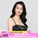 安莉芳小軟耳蕾絲無鋼圈抹胸文胸女薄款內(nèi)衣 黑色BLK M 