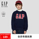 Gap【大小童同款】男女童2025秋季新款logo抓絨衛(wèi)衣兒童裝829305 海軍藍(lán) 140 /68(10-11歲)