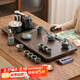 茶藝貴族優(yōu)品悅色哥窯配平步青云實(shí)木茶盤功夫茶具套裝家用整套一體式