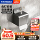 悍高（HIGOLD）租房神器套裝 浴室掛件即用 搬家再用毛巾架免打孔紙巾架紙盒 全包式紙盒