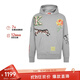 高田賢三（KENZO）男士灰色棉質(zhì)老虎印花連帽衛衣 FD5 5SW467 4ME 94 L禮物送男生