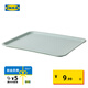 宜家（IKEA）TILLGANG提爾宮恩托盤灰色歐式現(xiàn)代簡約北歐風餐廳用 蒼綠色托盤37x29cm