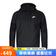 耐克（NIKE） 男子梭織防風(fēng)衣 夾克 戶外運(yùn)動727325-010黑L