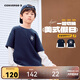 匡威Converse男女童純棉拼接假兩件長(cháng)T2025年秋季新款時(shí)尚舒適上衣