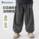 巴帝巴帝秋季款嬰幼兒童燈芯絨長(cháng)褲休閑運動(dòng)衛褲 深灰  輪廓小熊 110
