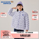Skechers斯凱奇童裝時尚秋冬保暖羽絨服兒童梭織短款休閑鴨絨外套L425K016