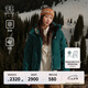 KOLON SPORT/可隆羽絨服 女子戶外露營短款防風(fēng)耐磨中量鵝絨外套 LKDJ4WT626-DG 深綠色 XS 155/80A