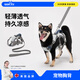 wakytu涼涼狗狗胸背帶夏季防暑降溫小中大型犬戶(hù)外牽引繩狗背帶式狗繩 石墨灰S碼【建議體重7-11斤】 持久涼感+蜂窩透氣+一體設計