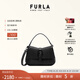 芙拉（FURLA）【七夕禮物】【明星同款】FURLA芙拉FLOW牛皮迷你女士手提斜挎包 黑色