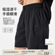 BODYDREAM【冷空氣系列】速干短褲男籃球運(yùn)動(dòng)褲工新風(fēng)休閑四分健身褲子 黑色 （建議拍大一碼） 3XL 220-240斤