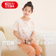 紅豆兒童睡衣純棉夏季薄款空調服男女童短袖套裝中大童家居服3318 140