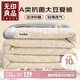 無印良品A類10%大豆纖維空調(diào)被子被芯夏涼被雙人 200*230cm【奶昔白拼灰】