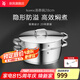 WMF福騰寶蒸鍋 不銹鋼湯蒸鍋復(fù)底湯鍋多用鍋具泡面鍋 電磁爐燃氣通用 Iconic系列蒸鍋28cm 2層 28cm