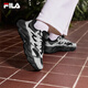 斐樂(lè )（FILA）官方女鞋老爹鞋運動(dòng)鞋鞋子蕨草鞋2休閑鞋 黑/南極灰-BA 37.5
