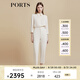 PORTS寶姿商場同款春夏新款女裝淺亞麻金小腳西裝九分褲LD8P056PWQ073 亞麻淺金 M (6)