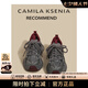 CAMILA KSENIA老爹鞋女夏季2025新款增高厚底運動鞋百搭時尚顯瘦休閑鞋子跑步鞋 安哥拉紅 37