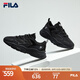FILA【男女同款】斐樂官方跑步鞋復古老爹鞋火星鞋潮流時尚老爹鞋 女-黑-BK 38