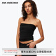 ANN ANDELMAN【范詩(shī)然同款】官方直營(yíng)黑色抹胸上衣辣妹25新品無(wú)肩帶七夕情人節 黑色 S