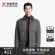勁霸男裝（K-Boxing）羽絨服男翻領(lǐng)短款毛領(lǐng)保暖鴨絨外套|BRHT4311 灰色 195/4XL 
