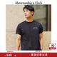 ABERCROMBIE & FITCH【經(jīng)典LOGO】男裝25夏新款美式復(fù)古重磅圓領(lǐng)短袖T恤KI123-5029 黑色 S (175/92A)