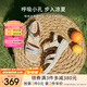 他她（TATA）休閑運(yùn)動(dòng)涼鞋女鞋羊皮法式坡跟涼鞋2025夏季新款7AP05BL5 米白 35