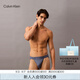 Calvin Klein內(nèi)衣【七夕禮盒】男士ck性感鏤空黑色蕾絲輕薄三角內(nèi)褲男NB3857 FCG-深空藍(lán) 1條 L