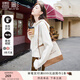 香影連帽拉鏈針織開衫女2025秋季新款氣質(zhì)慵懶米色長(zhǎng)袖毛衣外套 米色 M