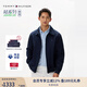 TOMMY HILFIGER【輕通勤】25新款春夏男商務(wù)休閑拉鏈翻領(lǐng)行政夾克外套 藏青色FAP L （推薦：150-165斤）