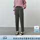 FANSILANEN范思藍(lán)恩22FS4525簡(jiǎn)約通勤風(fēng)錐形休閑褲冬裝新款顯瘦女長(zhǎng)褲 深霧灰 S