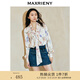 MAXRIENY【商場同款-宮廷飛鴿】復(fù)古浪漫系帶云朵上衣襯衫 拼花 S 01/34