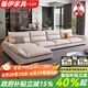 馨伊現(xiàn)代簡(jiǎn)約沙發(fā)客廳2025新款科技布貴妃位沙發(fā)組合沙發(fā)三人位沙發(fā) 進(jìn)口生態(tài)真皮+原漿水洗乳膠坐墊 3.3m五人位直排沙發(fā)