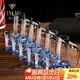 梵卡奇（FANKAQI）藍(lán)色冰山白酒杯分酒器套裝家用水晶玻璃帶刻度中式酒壺酒具