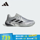 阿迪達(dá)斯 （adidas）運(yùn)動(dòng)鞋男鞋 秋季新款訓(xùn)練網(wǎng)球鞋緩震透氣休閑鞋 JP5379/金屬銀/符點(diǎn)灰 42