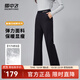 雪中飛秋冬新款【鵝絨】?jì)饶懓敕蛛x設計顯瘦顯腿長(cháng)女士羽絨褲 黑色|8056 170/76A