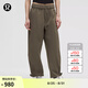 lululemon丨WovenAir 女士可調(diào)節(jié)褲腳高腰衛(wèi)褲 速干芯吸 LW5HTQA 軍綠 S