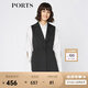 PORTS寶姿女裝 秋季新品百搭無袖中長(zhǎng)款風(fēng)衣SA9T010GFQ037 黑色 S (4)