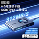 綠巨能USB/Type-C高速4.0讀卡器 SD/TF雙卡同讀 適用電腦臺式機(jī)蘋果15/iPad/單反/手機(jī)無人機(jī)充電數(shù)據(jù)線