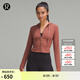 lululemon丨Waist-Seamed Nulu? 女士腰部縫線拉鏈連帽衫 LW3HOES 古銅棕 S /6