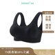 茵曼無(wú)痕美背防震無(wú)鋼圈聚攏收百搭薄款運(yùn)動(dòng)內(nèi)衣背心女 黑色 均碼 