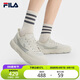 FILA斐樂官方男鞋ROCK復(fù)古帆布鞋2025夏季巖石鞋厚底休閑鞋