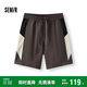 森馬（Semir）[商場(chǎng)同款]休閑短褲男撞色拼接沙灘褲25夏季褲子寬松101325125129