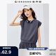佐丹奴短袖T恤女夏純棉純色減齡寬松圓領(lǐng)小飛袖t恤女05325385