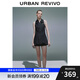 UR2025夏季新款女裝復古學(xué)院風(fēng)無(wú)袖牛仔連衣裙UYU850060 藍色 M